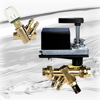 Reguladores automáticos de caudal K-Flow®, con válvula de dos vías motorizada